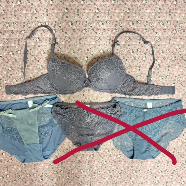 섹시 레이스 망사 여성 속옷 세트/오모떼