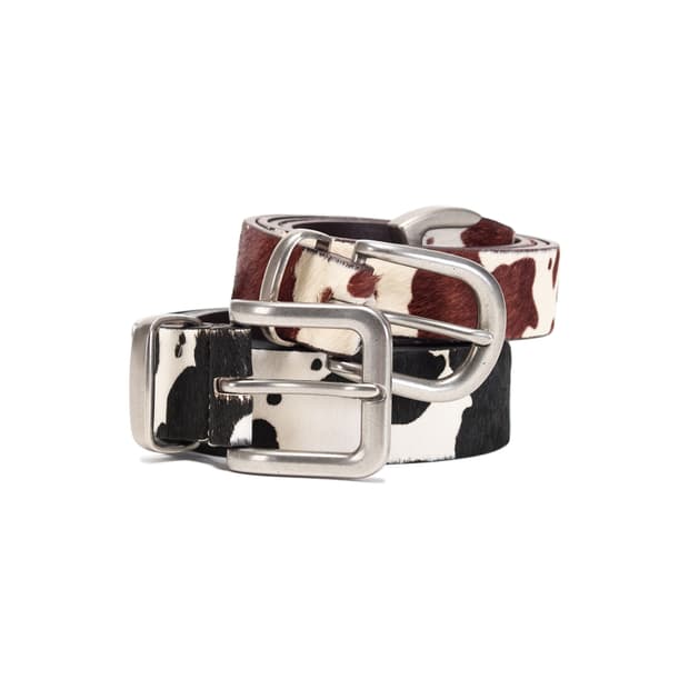 Pony Hair Leather Belt 송치가죽벨트