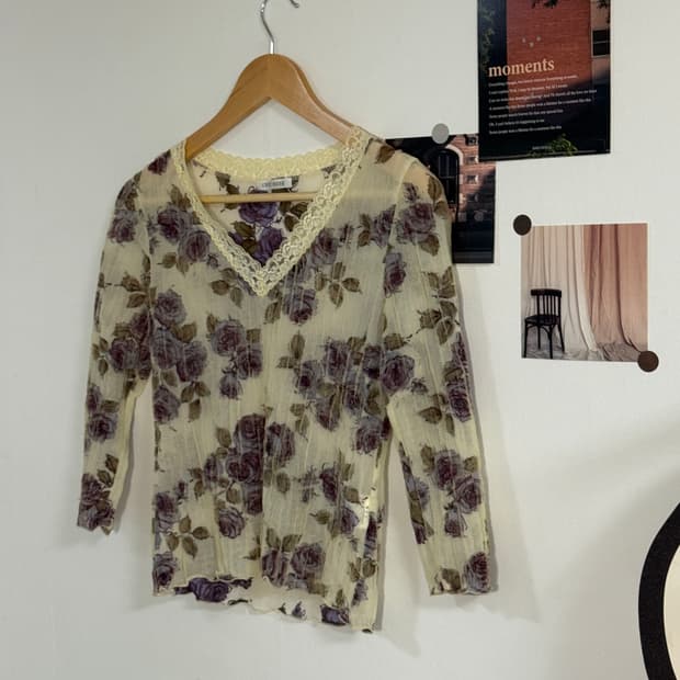 레스트로즈 purple flower top