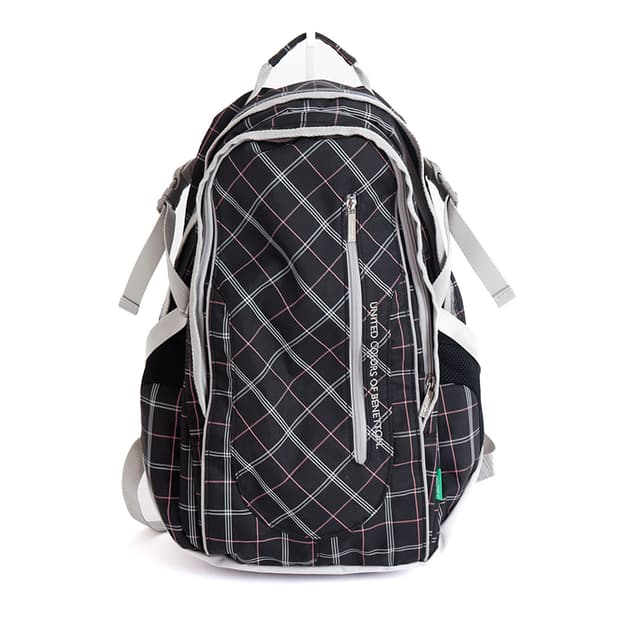 [BENETTON] 크로스 체크 패턴 클래식 데이팩