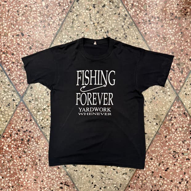 80s 스크린스타 fishing 티셔츠 (XL)