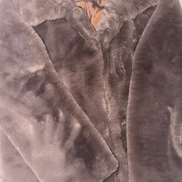 빈티지 브라운 퍼자켓