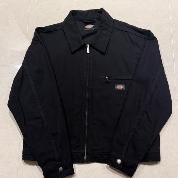 디키즈 우먼스 뉴 덕 캔버스 워시드 재킷 Black