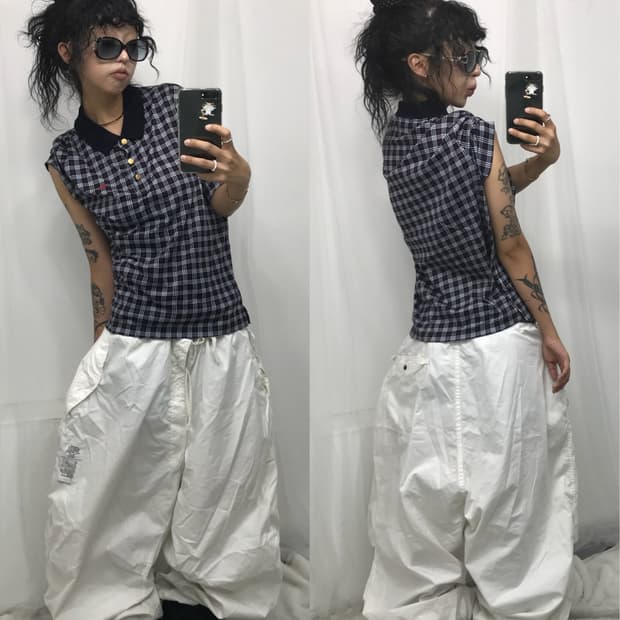< Burberry Nova Check PK T-shirt >