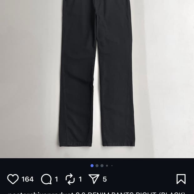 8.0 DENIM PANTS RIGHT (BLACK) 