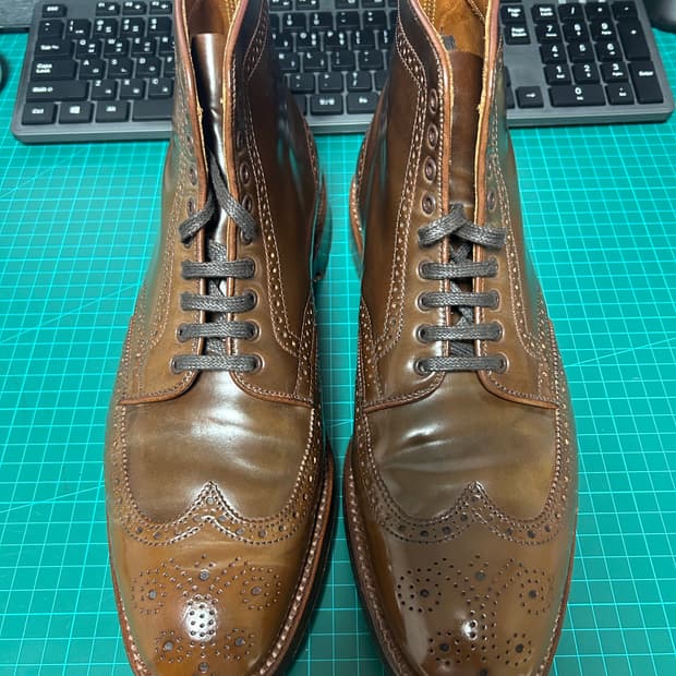 알든 윙팁 부츠 - 라벨로 쉘 코도반