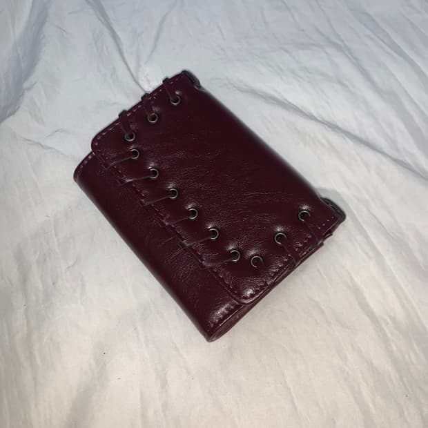 Pull & Bear leather wallet cherry