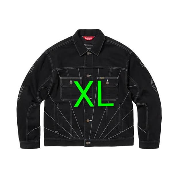 슈프림 레이디얼 자수 데님 트러커 자켓 FW23