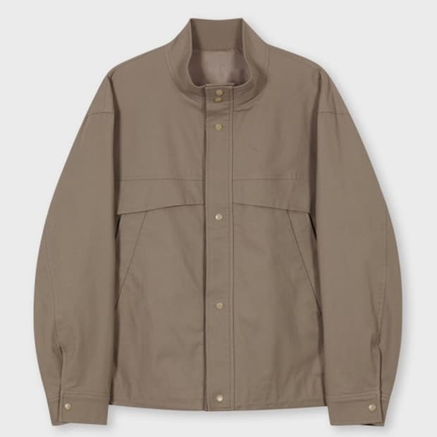 아워스코프 하프넥 블루종 베이지 1사이즈