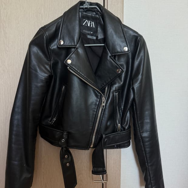 zara 여성 라이더 레더 자켓