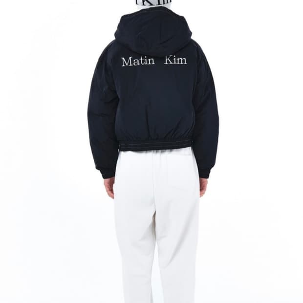 마뗑킴 크롭 후드 패딩