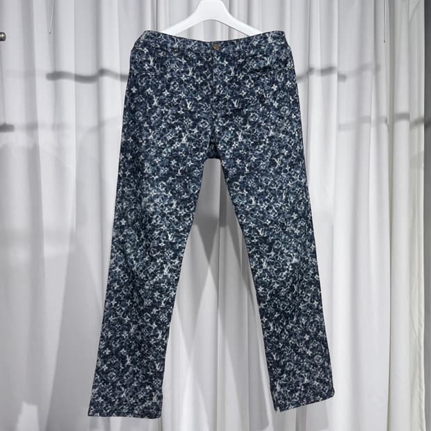 (34) 루이비통 워크웨어 모노그램 데님 팬츠