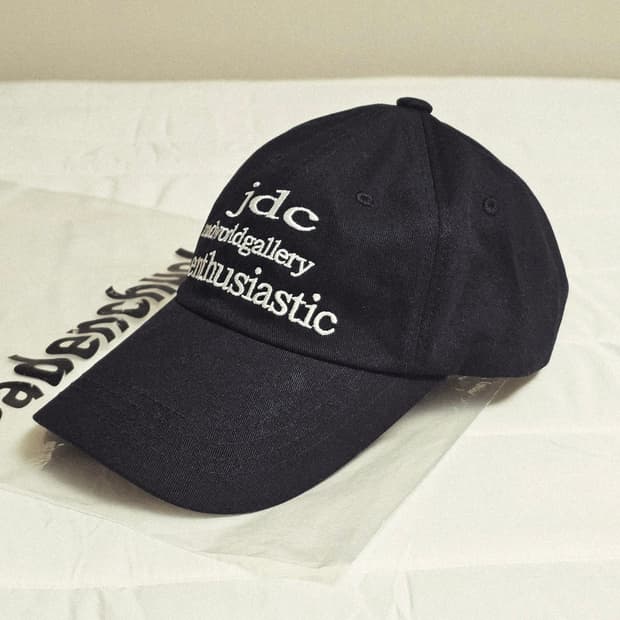 제이든척 jdc 자수 볼캡 모자 블랙 Mad world 2회착 공용
