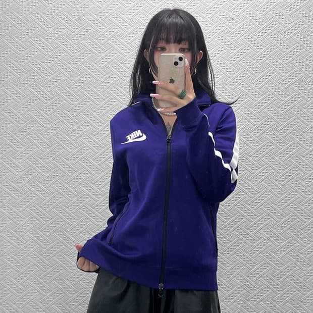 나이키 올드스쿨 레트로 Y2K 딥퍼플 포도맛 져지집업 100 C12429