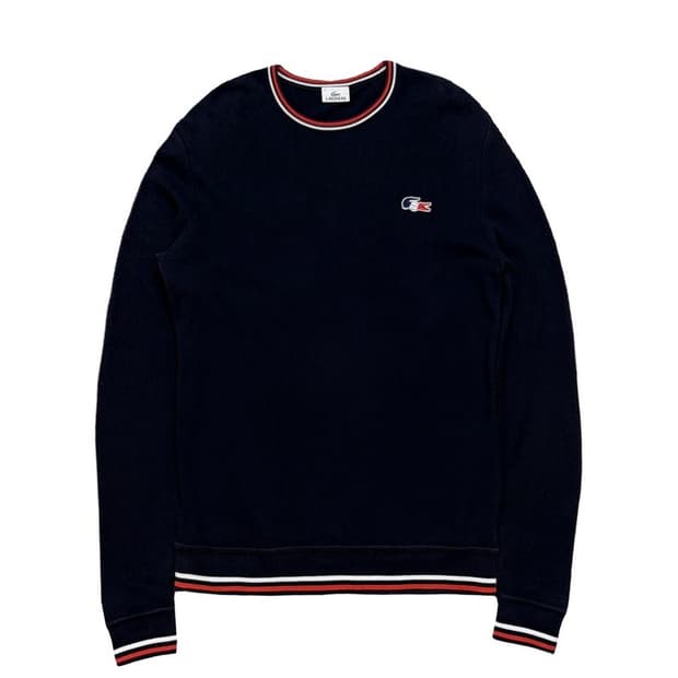 LACOSTE 코튼 크루넥 니트 4