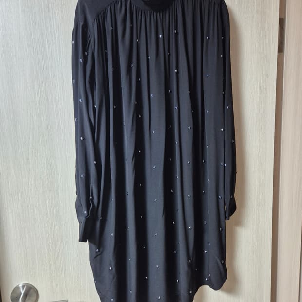 (정품) 쟈딕앤볼테르 큐빅 드레스 롱블라우스 원피스 실크100프로 XS