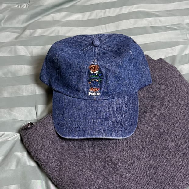 폴로 베어 데님 볼캡