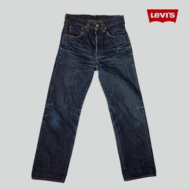 [W29L34]리바이스 LVC 47501 셀비지 데님 팬츠(워싱잘빠짐)