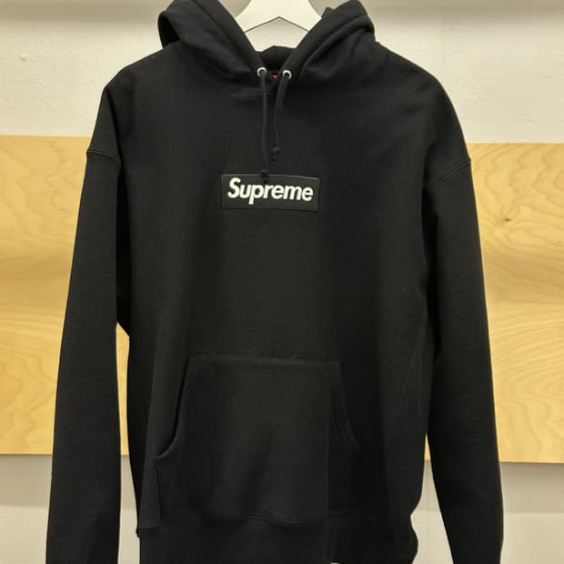 [M] 슈프림 박스로고 후드 블랙 - 24FW