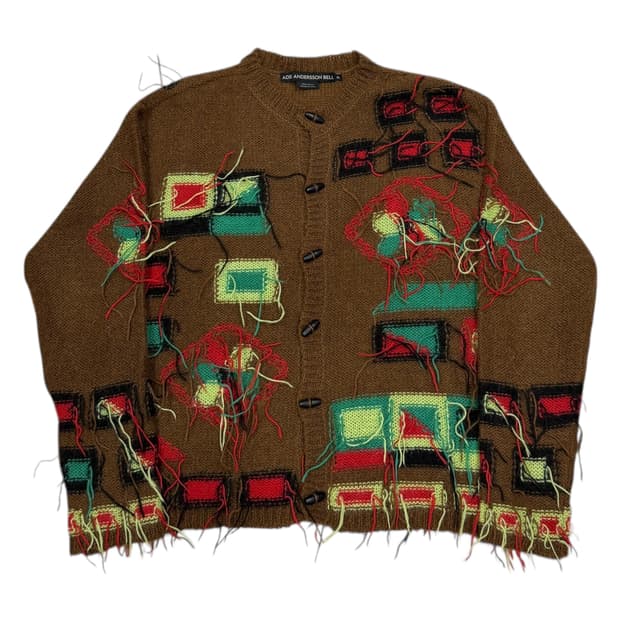 앤더슨벨 빌리지 안타르시아 스웨터 가디건 브라운 XL