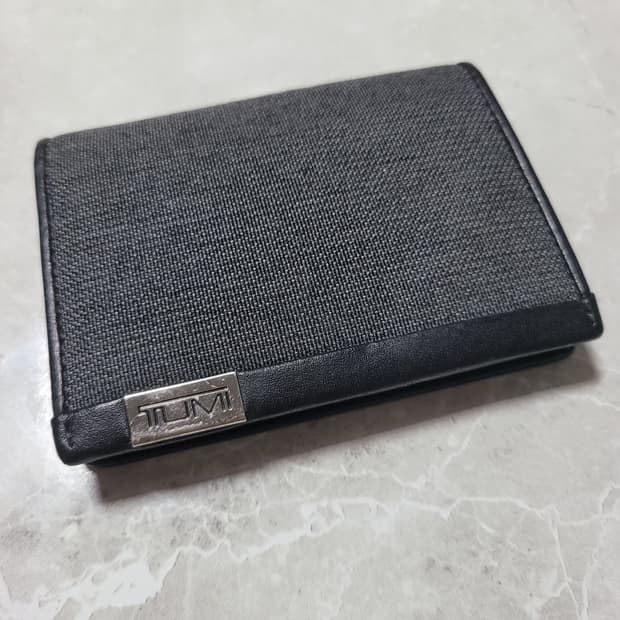 정품 투미 블랙 명함 지갑