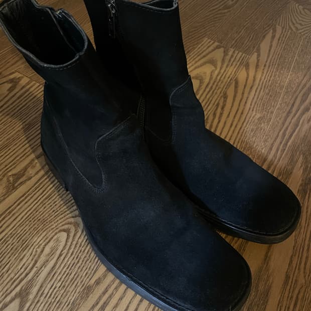 앤드뮐미스터 스웨이드 집업부츠