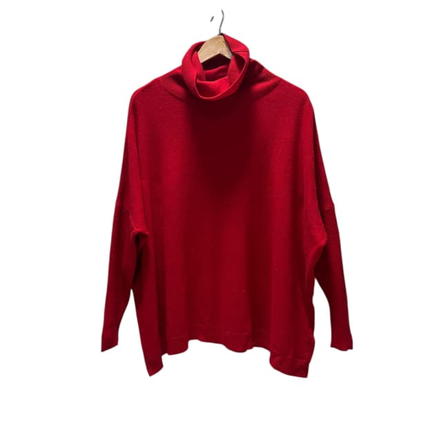 DKNY 레드 터틀넥 니트 P/S (울캐시미어)