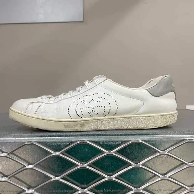 구찌 인터로킹 G로고 레더 스니커즈 11