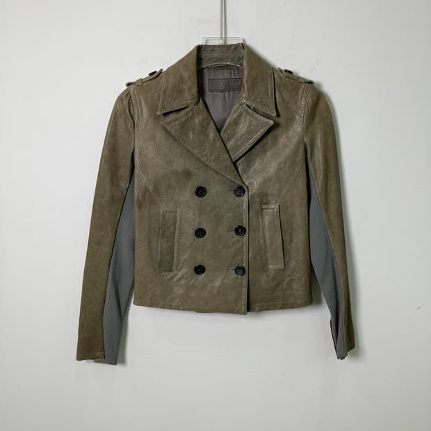 닐바렛 더블 브레스티드 양가죽 자켓 XS