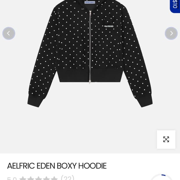 Aelfriceden 도트 후드집업