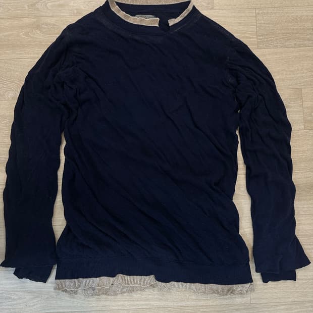 요지야마모토 뿌르옴므 트위트스 니트