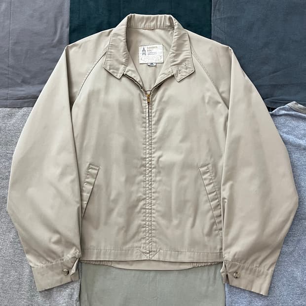 60s 빈티지 런던포그 헤링턴 자켓 스윙탑 블루종