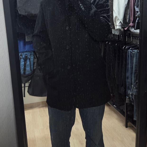 COMME CA DU MODE 미니멀 3버튼 울 블레이저