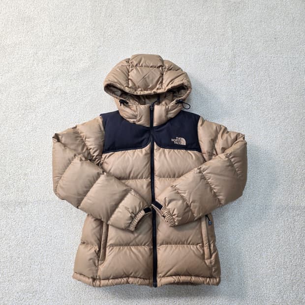 [80] 노스페이스 구스다운 골드브라운 패딩 점퍼 1215J1