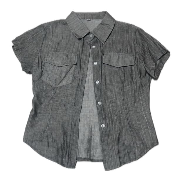 그레이 셔츠 S