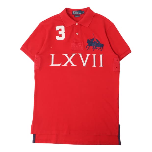 폴로 랄프로렌 레드 빅포니 LXVII pk 티셔츠