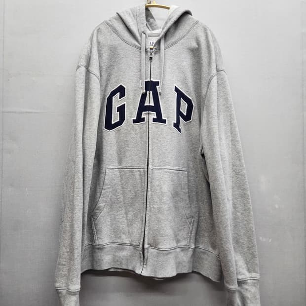 GAP 갭 빅로고 자수 양털 후드집업 2XL