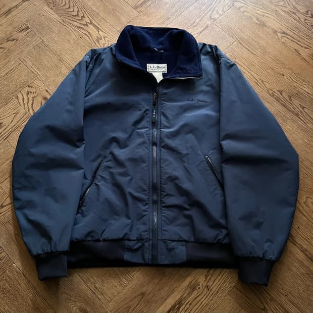 [L]엘엘빈 USA 플리스 라이닝 블루 웜업 자켓