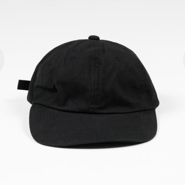 칼오라인 코튼 캡 cotton cap 무지 블랙