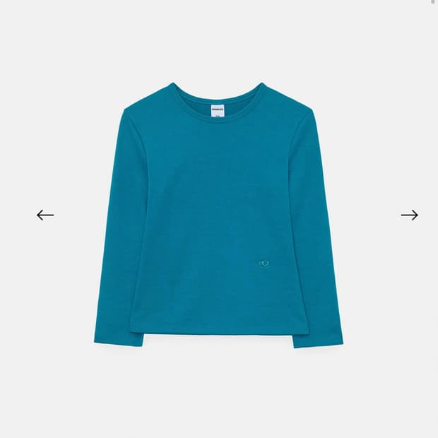 엔조블루스 베이직 3/4 티셔츠 코발트블루 프리