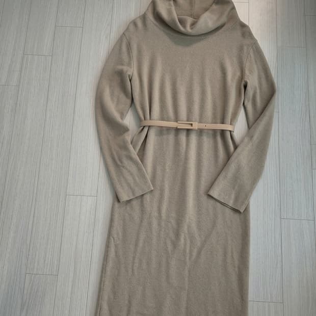 르베이지(LEBEIGE) 모 혼방 고급 니트 원피스