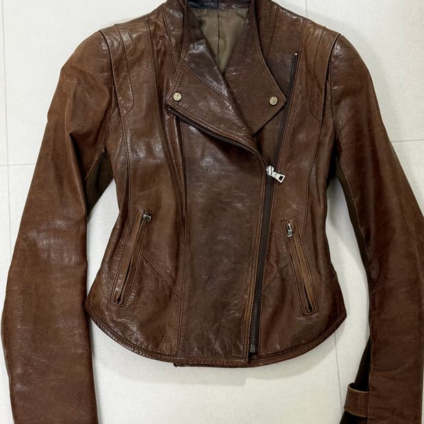 Vintage brown leather jacket