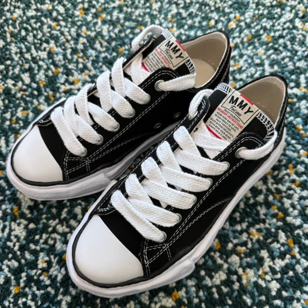 미하라 야스히로 피터슨 OG 캔버스 스니커즈 블랙