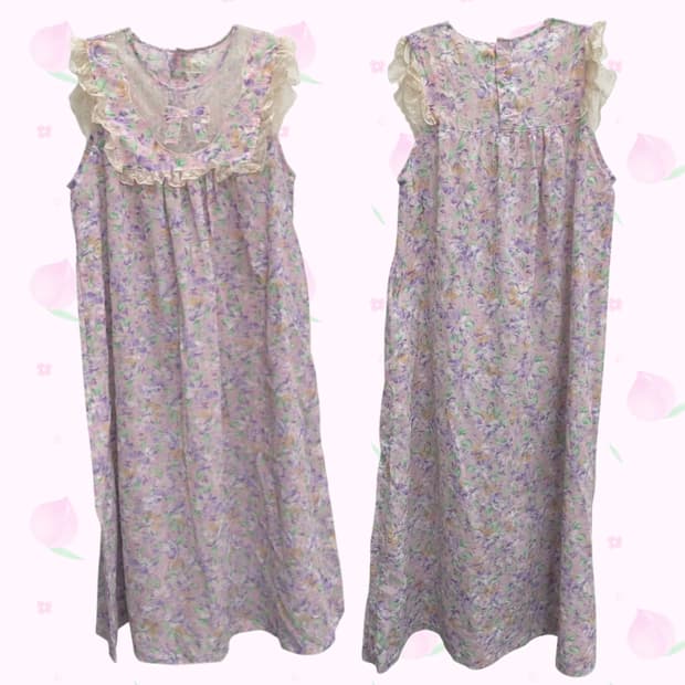 🫧달콤한 낮잠 원피스🫧 레이스 프릴 히메갸루 러블리 플라워 