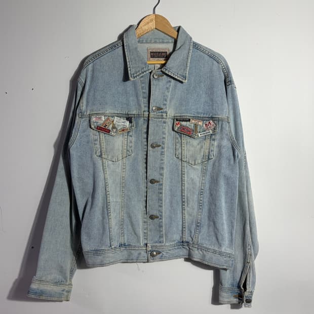 믹스드진스 빈티지 패치 데님 자켓