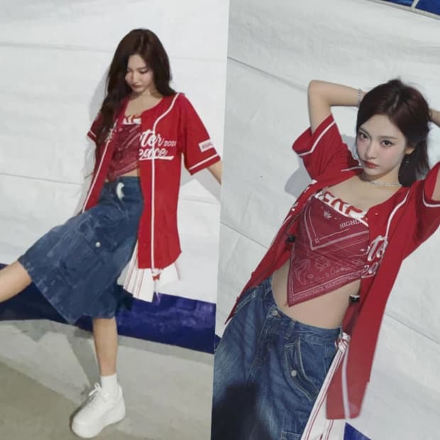 팬시클럽 버뮤다 데님 팬츠 (사이즈1)