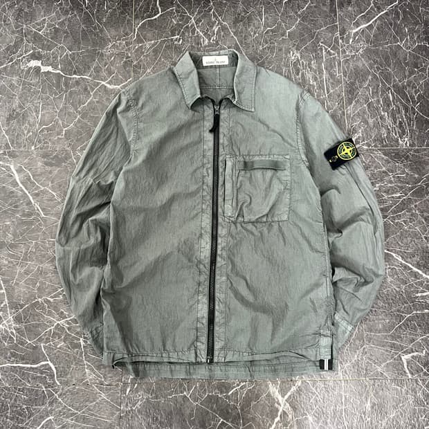 스톤아일랜드 와펜 올드이펙트 나일론 셔츠 자켓