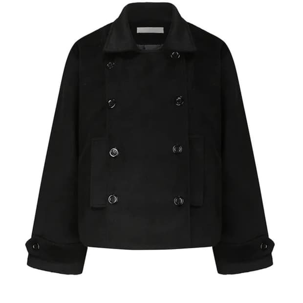 코지앤키치 클라우드 더블 버튼 숏 코트 