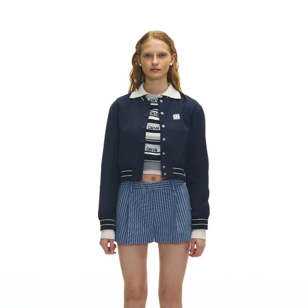 GROVE 그로브 네이비 봄버 자켓