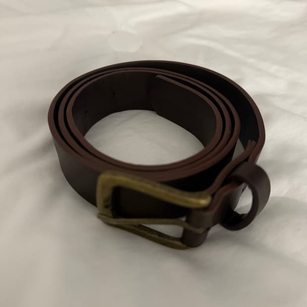 빈티지 브라운 벨트 